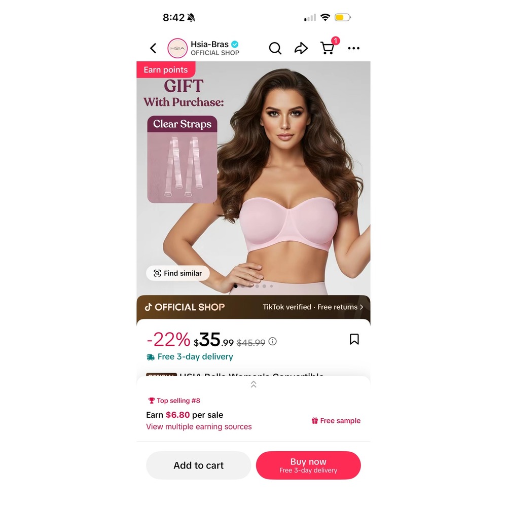 HSIA Nude Mesh Unlined Bra Beige Sheer Underwire FBD0520WBE34B Womens 34B - Picture 6 of 6